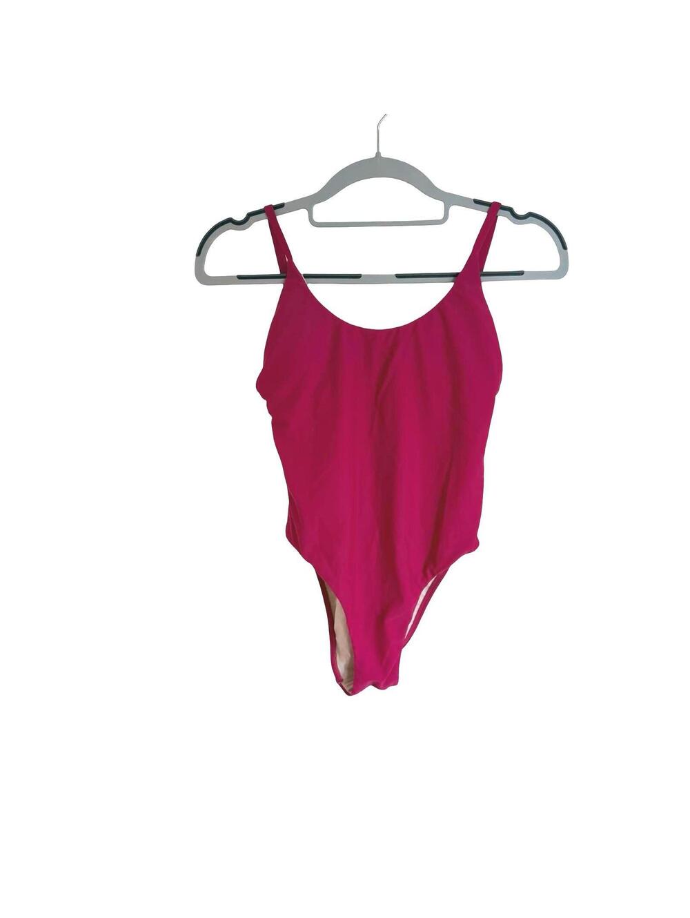 PQ Swim Hot Pink One Piece Swimsuit Size S Cutout Scoop Neck Resort Swimwear